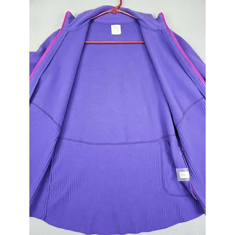 Title Nine T9 Full Zip Cardigan Sweater Women's Size Large Purple - Picture 4 of 9